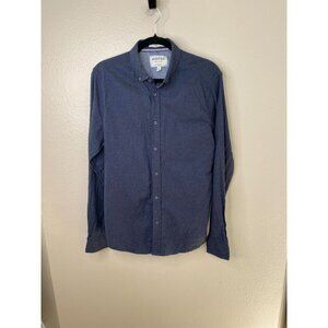 Heritage Report Collection Mens Slim Fit Soft Touch Shirt Button-Up Shirt L Navy